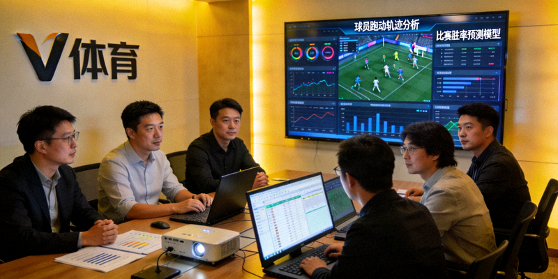 V体育专业团队正在讨论体育数据分析项目